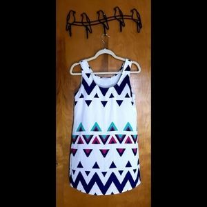 Peach Love California Triangle Print Tunic…